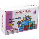 Set de constructie magnetic 3D - 78 piese PlayLearn Toys