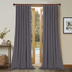 Draperie din catifea cu rejansa din bumbac tip fagure, Madison, 150x220 cm, densitate 700 g/ml, Anchor, 1 buc