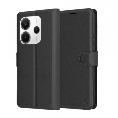 Husa pentru Xiaomi Redmi Note 14 4G (Regional), Techsuit, Leather Folio, Neagra foto
