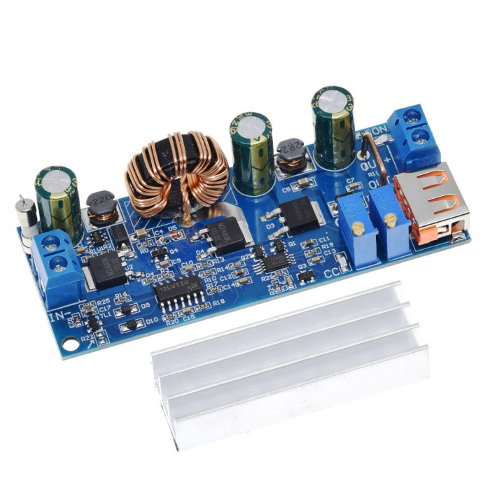 DC-DC converter step-up, IN: 2-24V, OUT: 3-30V ( 4A max ) (DC.695)