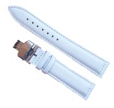 Cumpara ieftin Curea Ceas Piele Alba cu Deployant 12mm 14mm 16 mm 18 mm 20 mm 22 mm 24 mm C054, Time Veranda