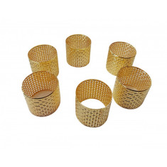 Set 6 Inel pentru servetele, 4x3.5 cm, Gold, A80231