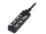 Cutie de conexiuni M8 PIN: 3 5m soclu 3A -20&divide;80&deg;C IP67 IN: 6