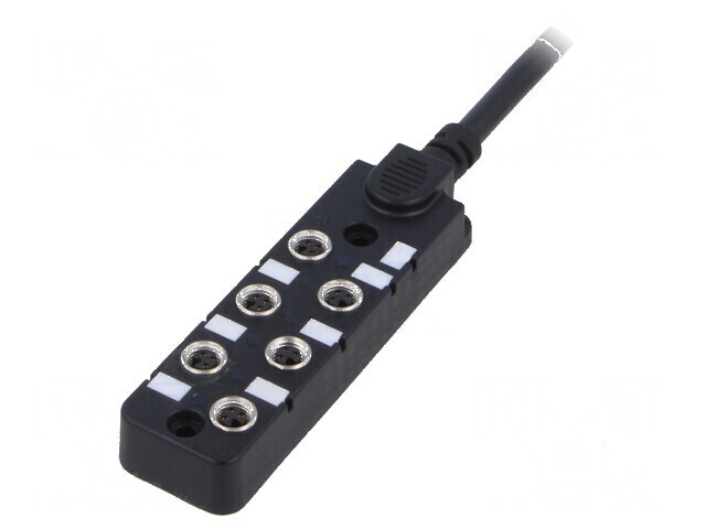 Cutie de conexiuni M8 PIN: 3 5m soclu 3A -20&divide;80&deg;C IP67 IN: 6