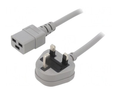 Cablu Alimentare 5m Gri 3x1,5mm2 13A foto