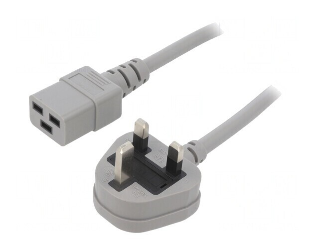 Cablu Alimentare 5m Gri 3x1,5mm2 13A