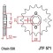Pinion fata 17 dinti pas lant 530 Yamaha XS 400 DOHC (82-84) - XJ 550 (81-84) - XJ 600 H (84-91) - XJ 600 N (84-91)