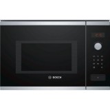Cuptor cu microunde incorporabil Bosch BFL553MS0, 900 W, 25 l, Negru/Argintiu