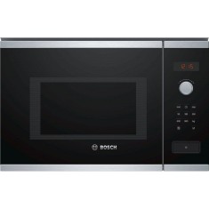 Cuptor cu microunde incorporabil Bosch BFL553MS0, 900 W, 25 l, Negru/Argintiu