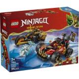 Lego ninjago vehiculele transformabile ale lui kai si cole 71864