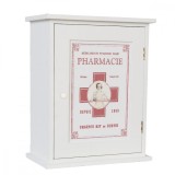 Cumpara ieftin Dulapior din lemn alb rosu 24 cm x 13 cm x 30 h