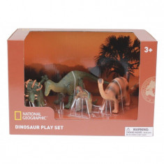 Set 4 figurine - Pachycephalosaurus, Ankylosaurus, Brachiosaurus si puiul foto