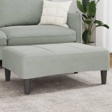 VidaXL Taburet, gri deschis, 77x55x31 cm, catifea