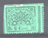 Italy Papal State 1868 Coat of arms 2C Mi.19 MNG space filler AM.335