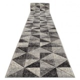 Traversa Feel 5672/16811 Triunghiuri gri si antracit si crem, 100 cm