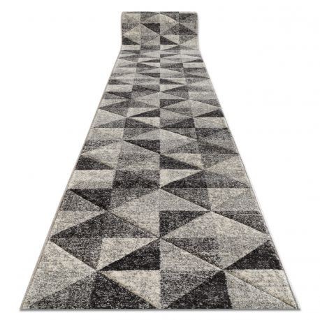 Traversa Feel 5672/16811 Triunghiuri gri si antracit si crem, 70 cm