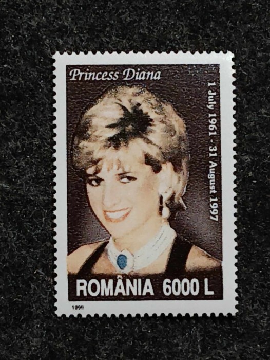 Romania 1999 - Diana - Printesa de Wales, neuzata