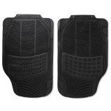 Set covorase pentru masina, ETK, 4 bucati, din cauciuc, cu dungulite, 68.5x44 cm/41x43 cm