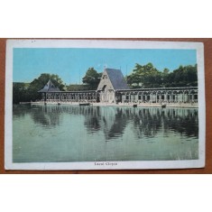 Carte postala, Baile Ocna Sibiului, Lacul Closca,1903