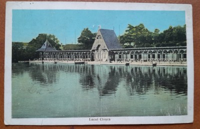 Carte postala, Baile Ocna Sibiului, Lacul Closca,1903 foto