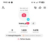 V&acirc;nd cont de tiktok de 1k pentru live uri