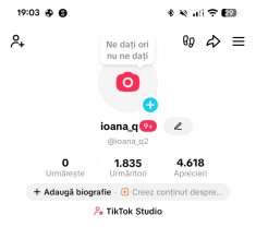 V&acirc;nd cont de tiktok de 1k pentru live uri