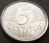 Cumpara ieftin Moneda 5 CENTAVOS - BRAZILIA, anul 1994 *cod 1934, America Centrala si de Sud