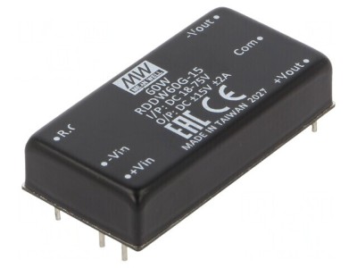 Convertor DC/DC 60W 18-75V Intrare 15V și -15V Iesire foto