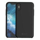 CAPAC PROTECTIE SPATE CELLARA DIN SILICON COLECTIA SOFT PENTRU IPHONE X - NEGRU