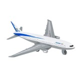 Jucarie Avion Boeing 777, Metal, Argintiu/Alb, ATU-083798, Oem