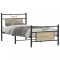 vidaXL Cadru pat fără saltea, stejar sonoma 80x200 cm lemn prelucrat 4106801