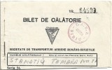 A3449N Bilet de călătorie, Societatea de Transporturi Aeriene Rom&acirc;no-Sovietice, TARS, Agenția Sibiu