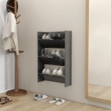 Cumpara ieftin Pantofar de perete, gri extralucios, 60x18x90 cm, PAL