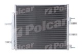 Condensator AC Jaguar XJ 20; motor 2.0 T, 3.0 D, dimensiuni [mm]: 527x447x16, uscator integrat, iesire 8,7mm, intrare 11,8mm; C2D21418; C2D4079;