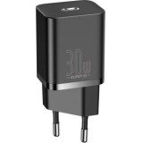 Incarcator retea Baseus Super Si, Quick Charge 30W, 1 x USB Type-C 5V/3A, negru