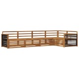 vidaXL Set de canapele de exterior 5 pcs natural Lemn Solid de Acacia 3383352