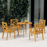 vidaXL Set mobilier de grădină, 5 piese, lemn masiv de acacia 3057998