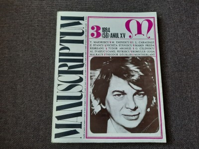 MANUSCRIPTUM NR 3/ 1984 R15 foto