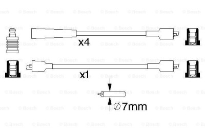 BOSCH 0 986 356 855 Set cablaj aprinder foto