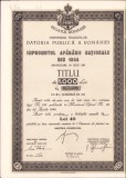 HST A604 &Icirc;mprumutul Apărării Naționale 1944 titlu 1000 lei