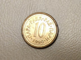 Iugoslavia - 10 Para (1990) - monedă s285, Europa