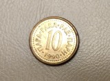 Iugoslavia - 10 Para (1990) - monedă s285, Europa