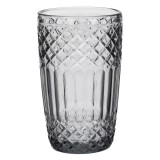 Pahar Sticlă Squared, Culoare Gri, Capacitate 380ml, Oem