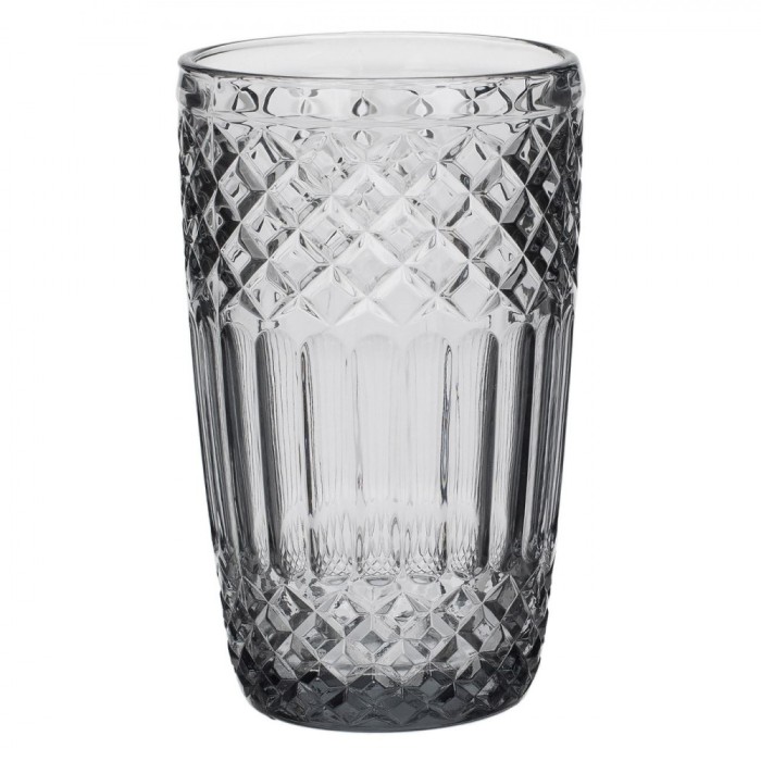 Pahar Sticlă Squared, Culoare Gri, Capacitate 380ml
