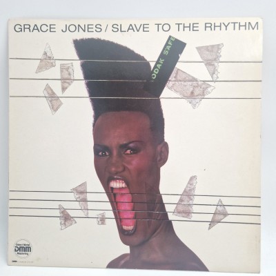 Grace Jones &amp;lrm;&amp;ndash; Slave To The Rhythm NM / VG+ vinil Lp disc Manhattan Europa 1985 synth pop disco foto