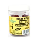 Cumpara ieftin Boilies Claumar Fishmeal De Carlig Solubile Squid Capsuni 100gr
