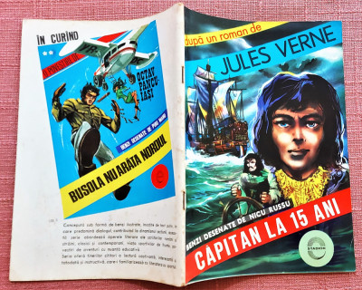 Capitan la 15 ani. Benzi desenate de Nicu Russu - Dupa un roman de Jules Verne foto