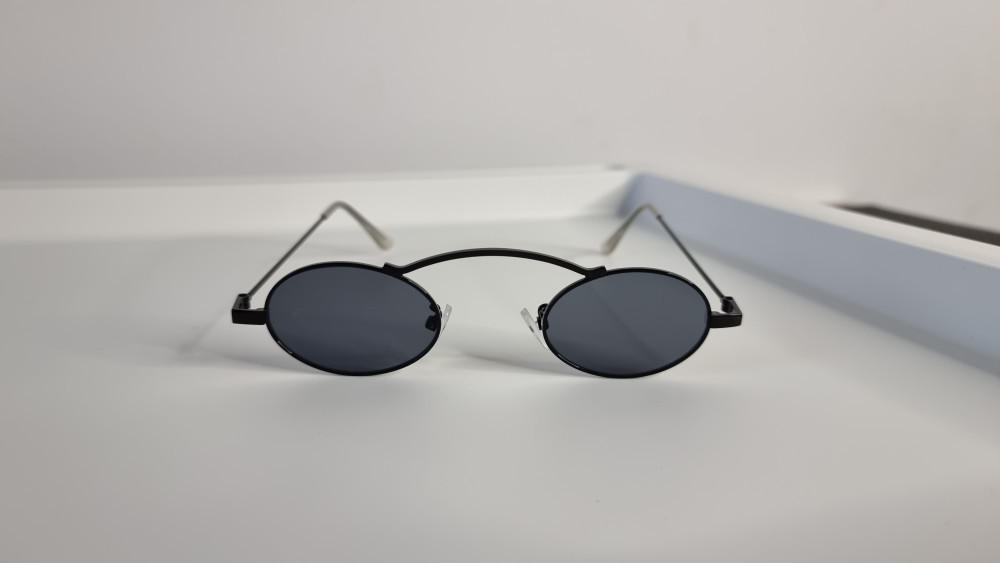 Ochelari de soare Ovali - Ochelari Retro Vintage - Negri, Unisex, Rotunzi,  Protectie UV 100% | Okazii.ro