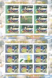 2007 Cupa mondiala de Rugby Franta 2007 LP1784 SET MINICOLI,MNH, Spatiu, Nestampilat