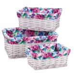 Cumpara ieftin Set 3 cosuri depozitare lemn textil multicolor 27,5 x 19 x 11,5 cm, 32 x 23,5 x 14 cm, 38 x 28 x 16,5 cm